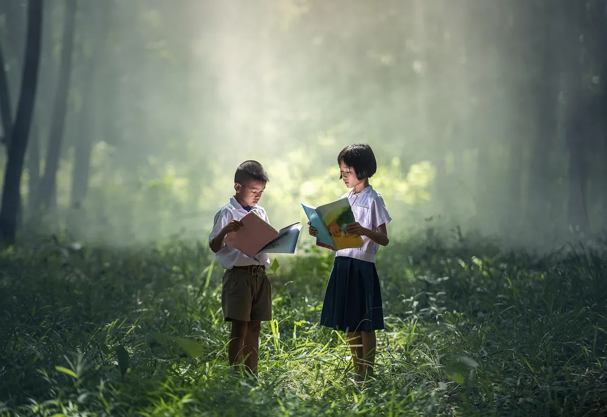 book, asia, children, boys, education, girl, indonesian, kids, literature, malaysia, nature, people, read, students, thailand, school children, learning, studyi