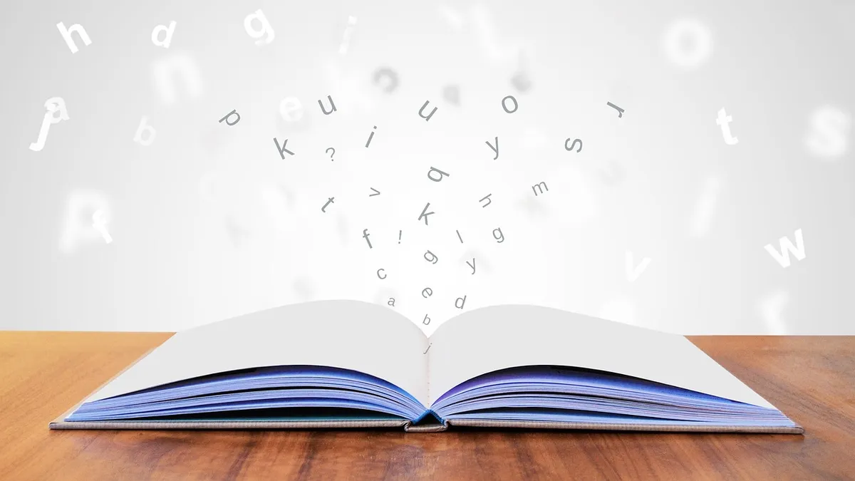 book, literature, page, book bindings, education, study, cover, knowledge, wisdom, library, bookcase, school, open book, alphabet, letters, reading, read, unive