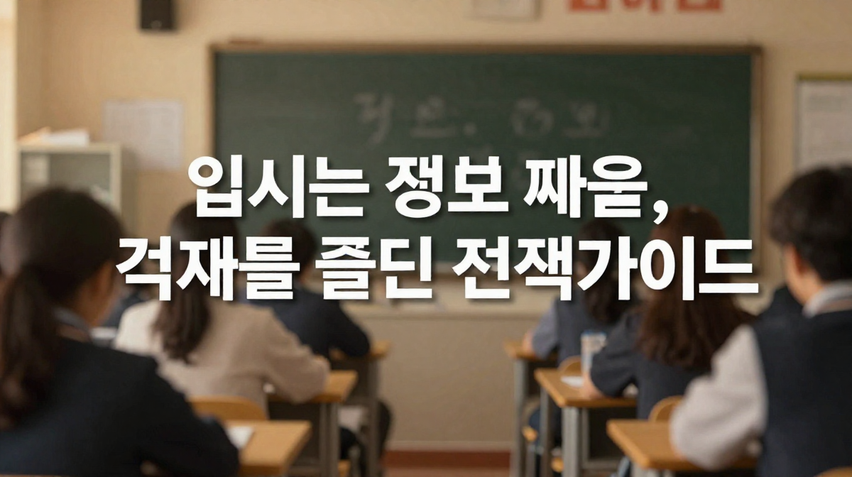 입시는 정보 싸움, 격차를 줄이는 전략 가이드